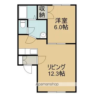ソシアルプラザ【2階】の間取り